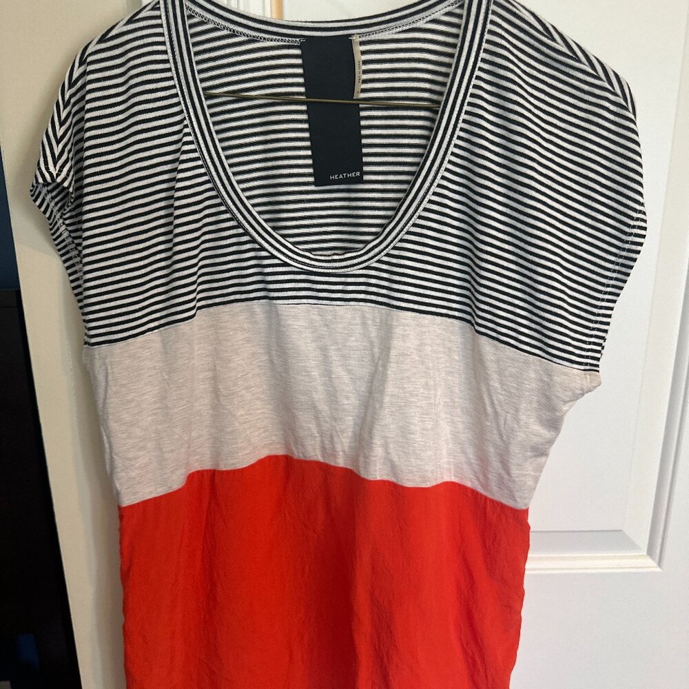 Mixed fabric  top small